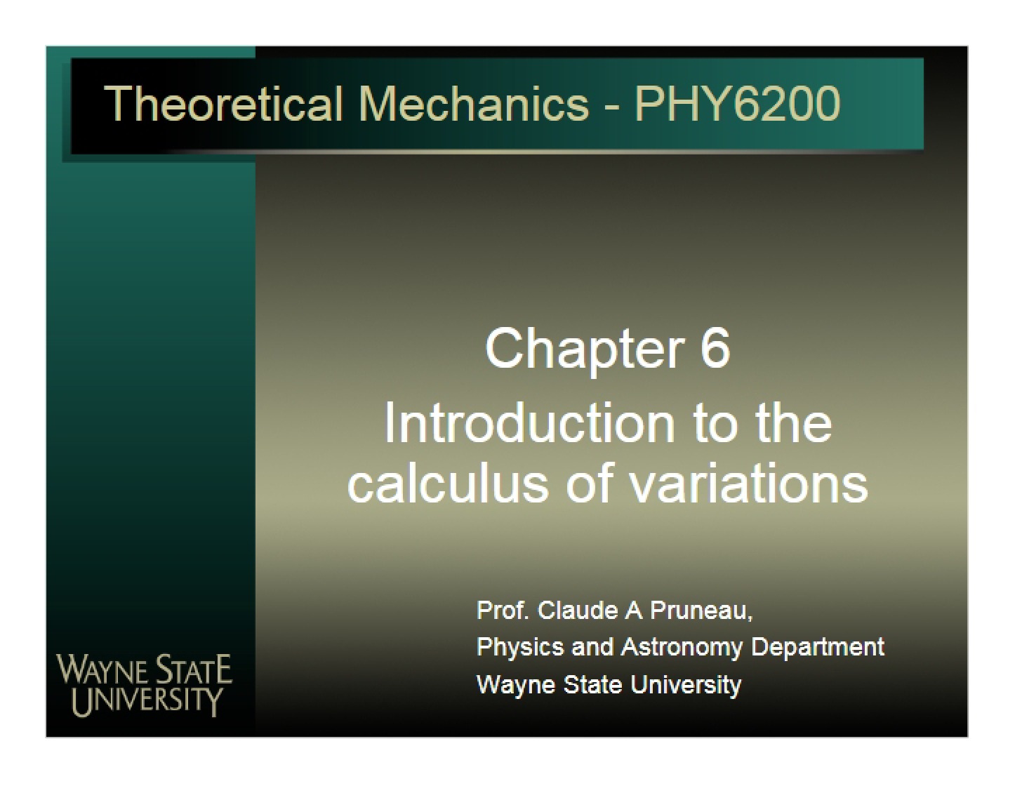 Calculus of Variations An Introduction