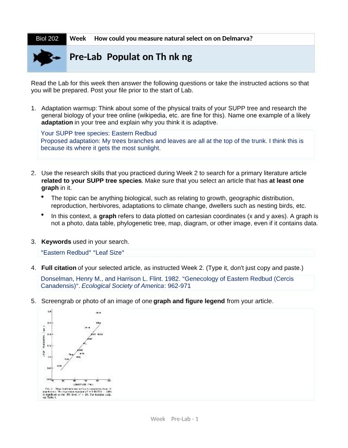 Population Thinking - Week 4 Pre-Lab