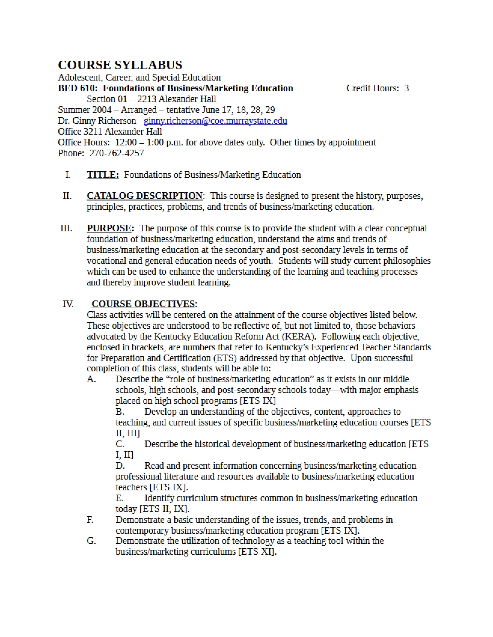 Syllabus