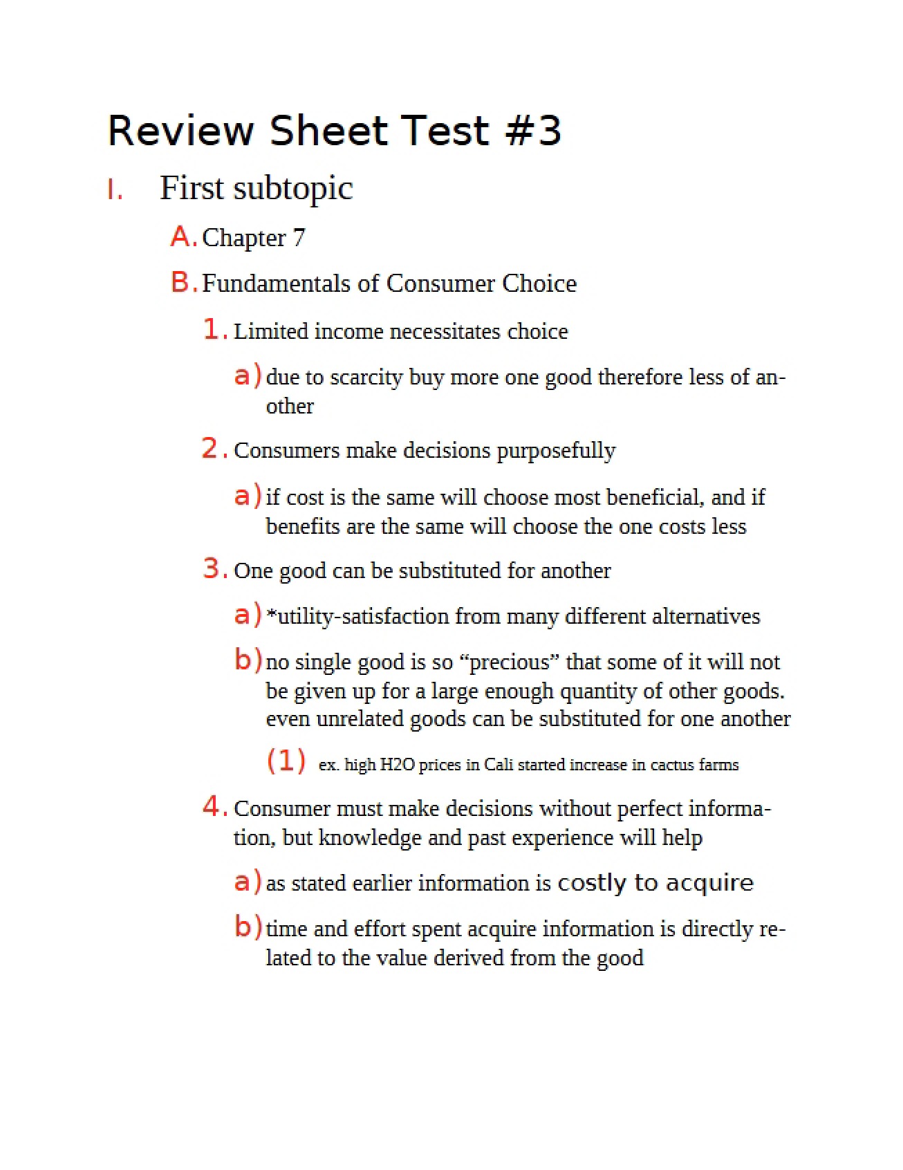 Third Microeconomics Test