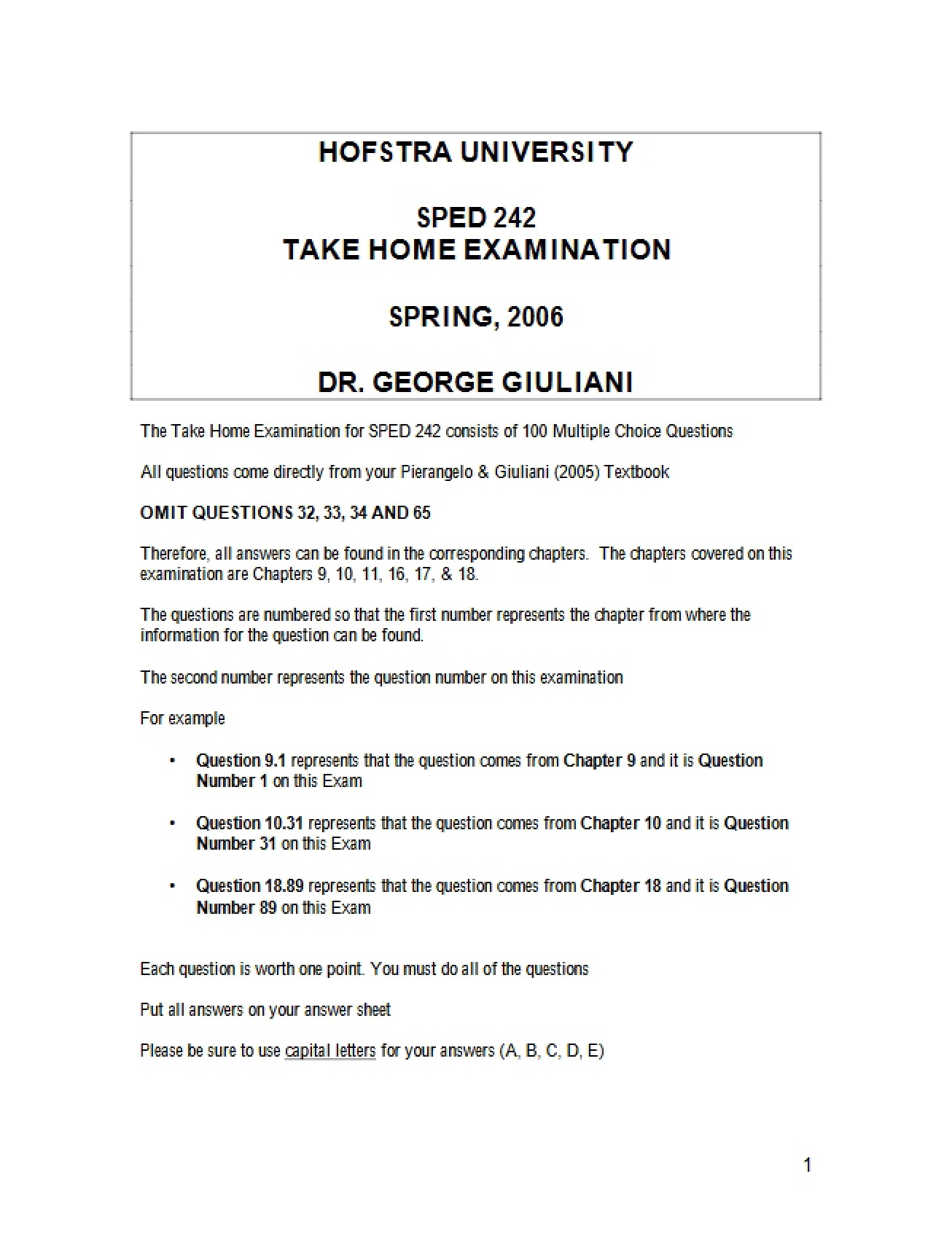 Psychoeducational Special Education Exam