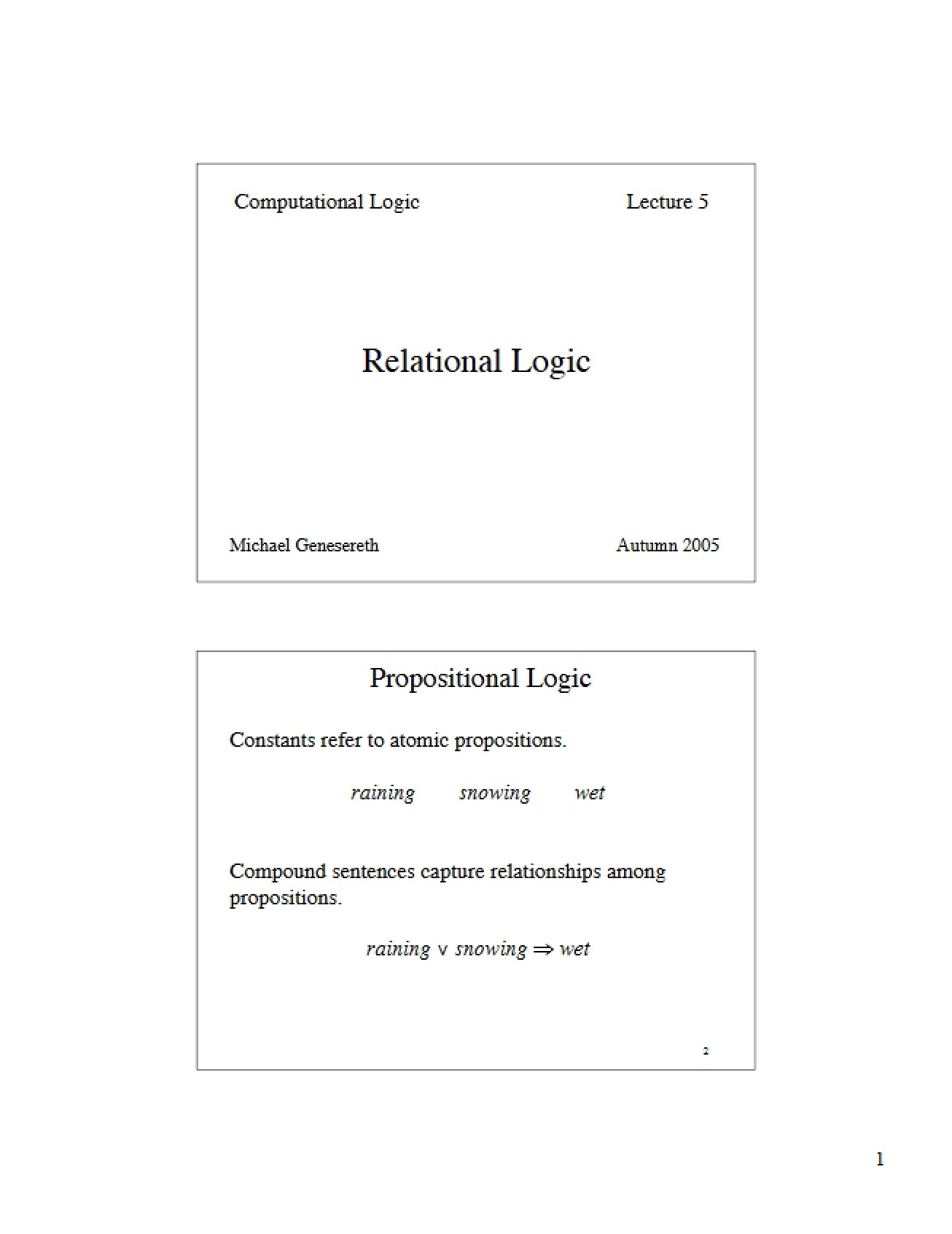 Introduction Lecture