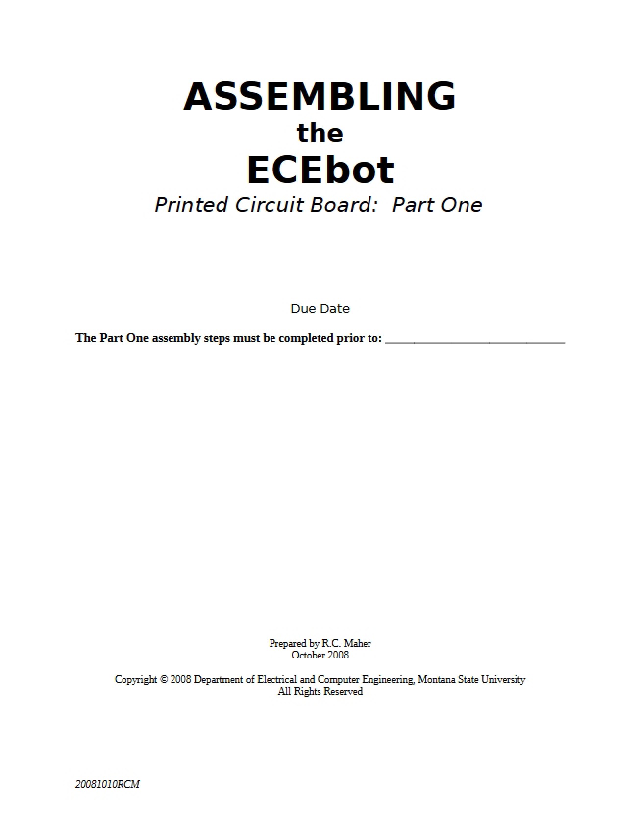 ECEbot Assembly Guide