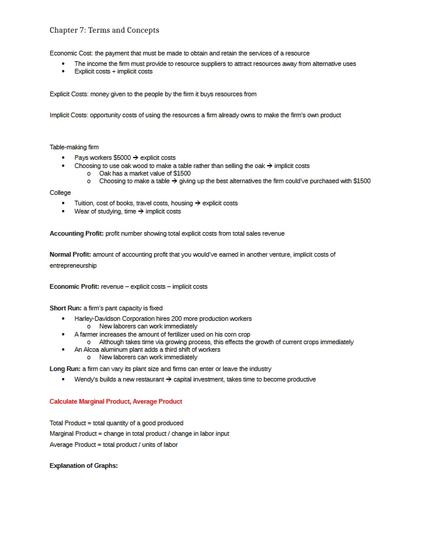 Economic Concepts and Terms