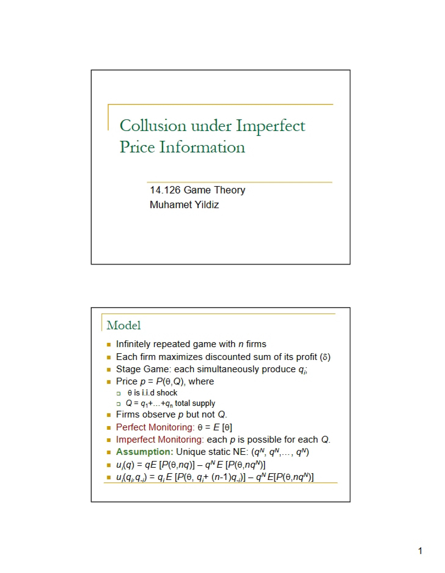 Price Information Imperfection and Collusion