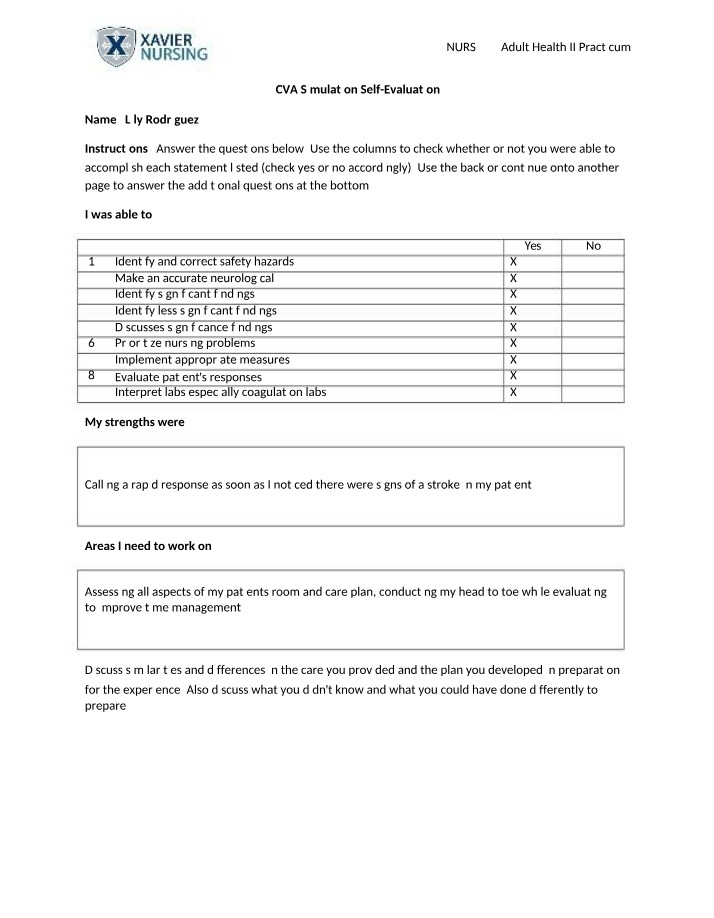 Self-Evaluation - CVA Simulation