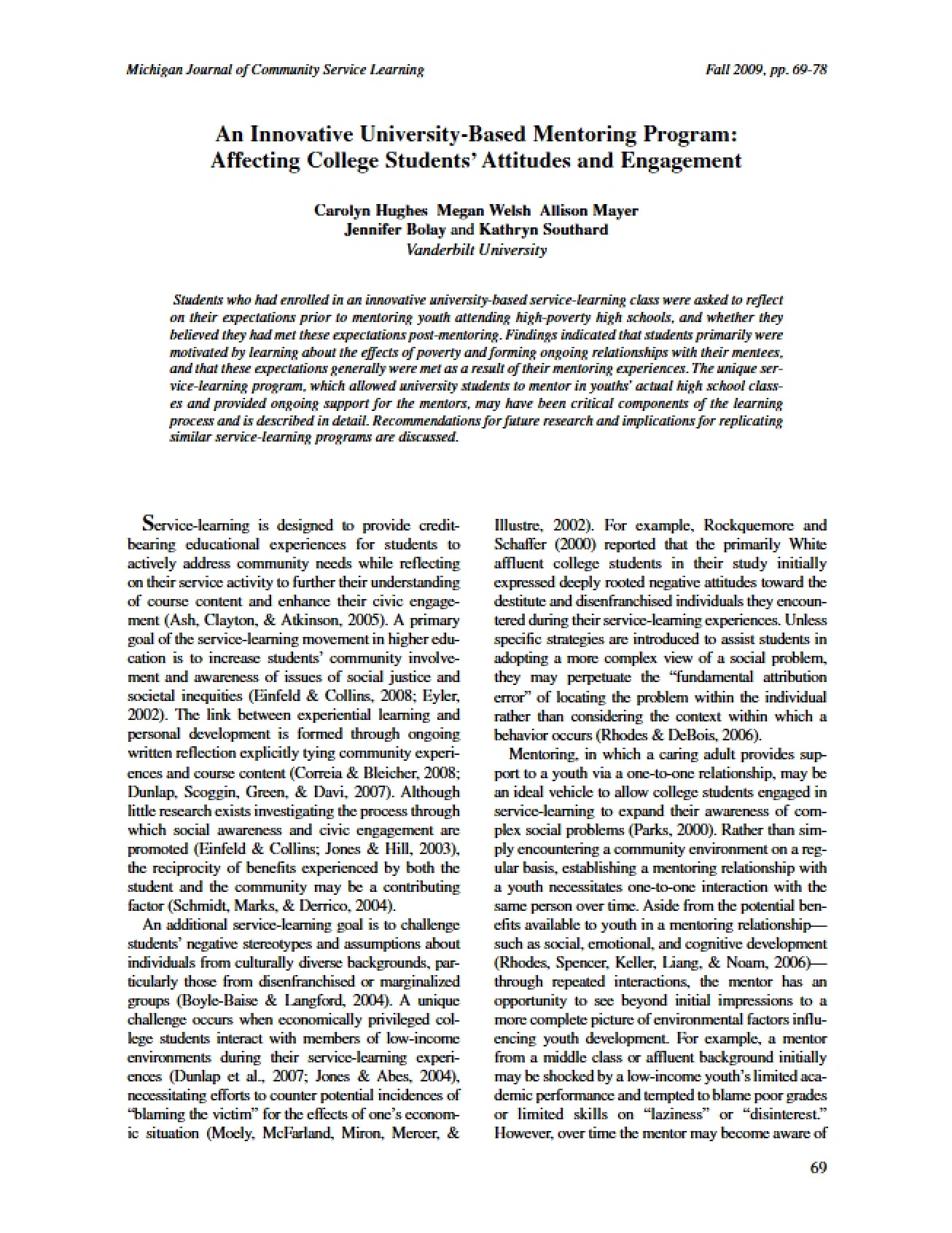 Mentoring Program University Based Innovation