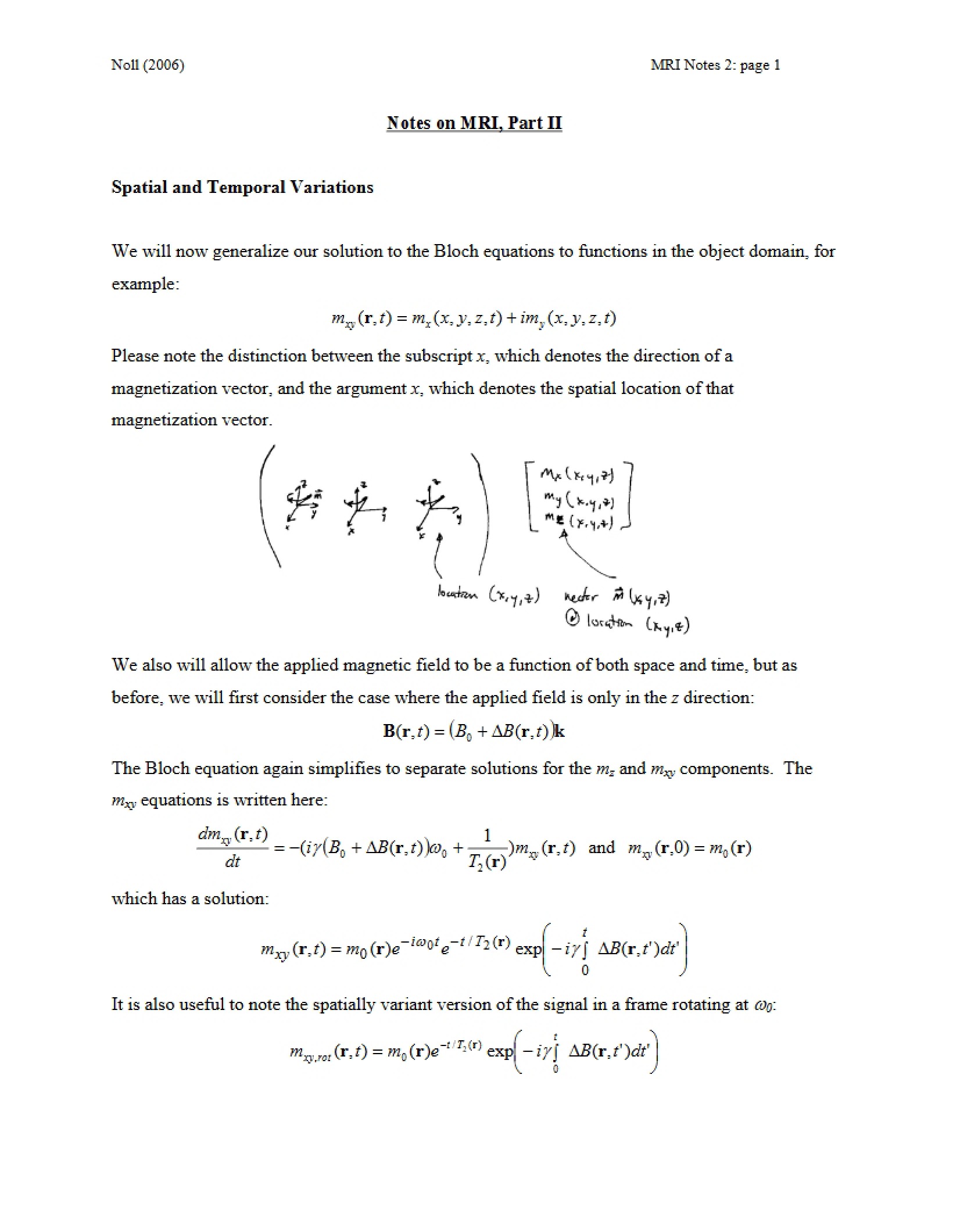 Part Two MRI Notes