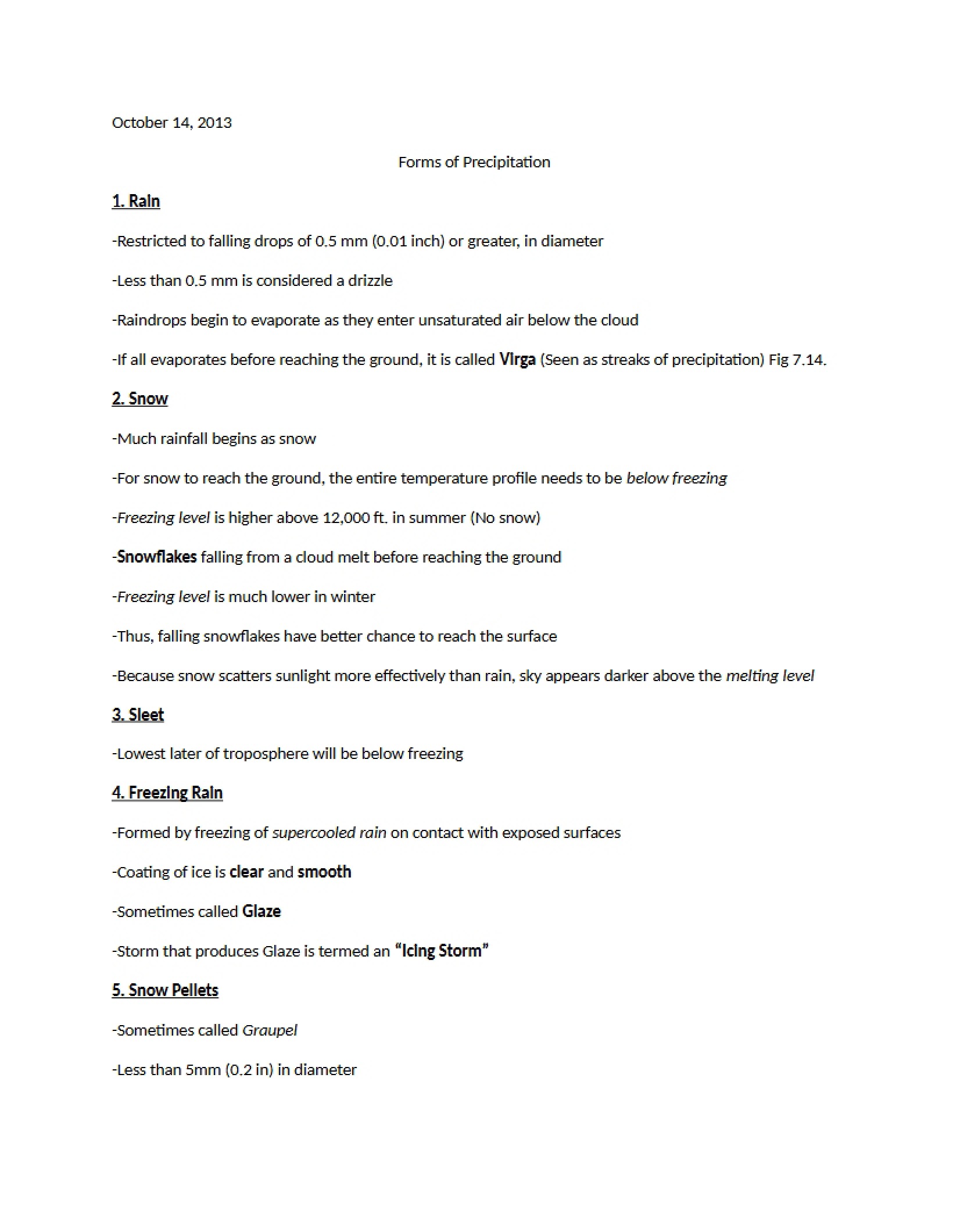 Notes on Weather Part 4