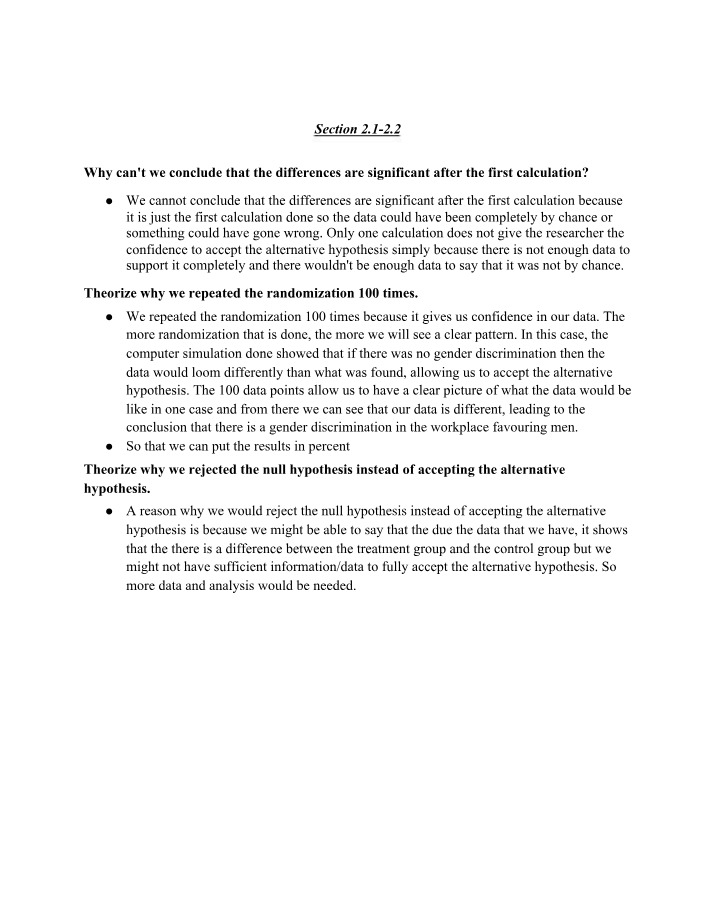 Why Significance Cannot Be Concluded After First Calculation