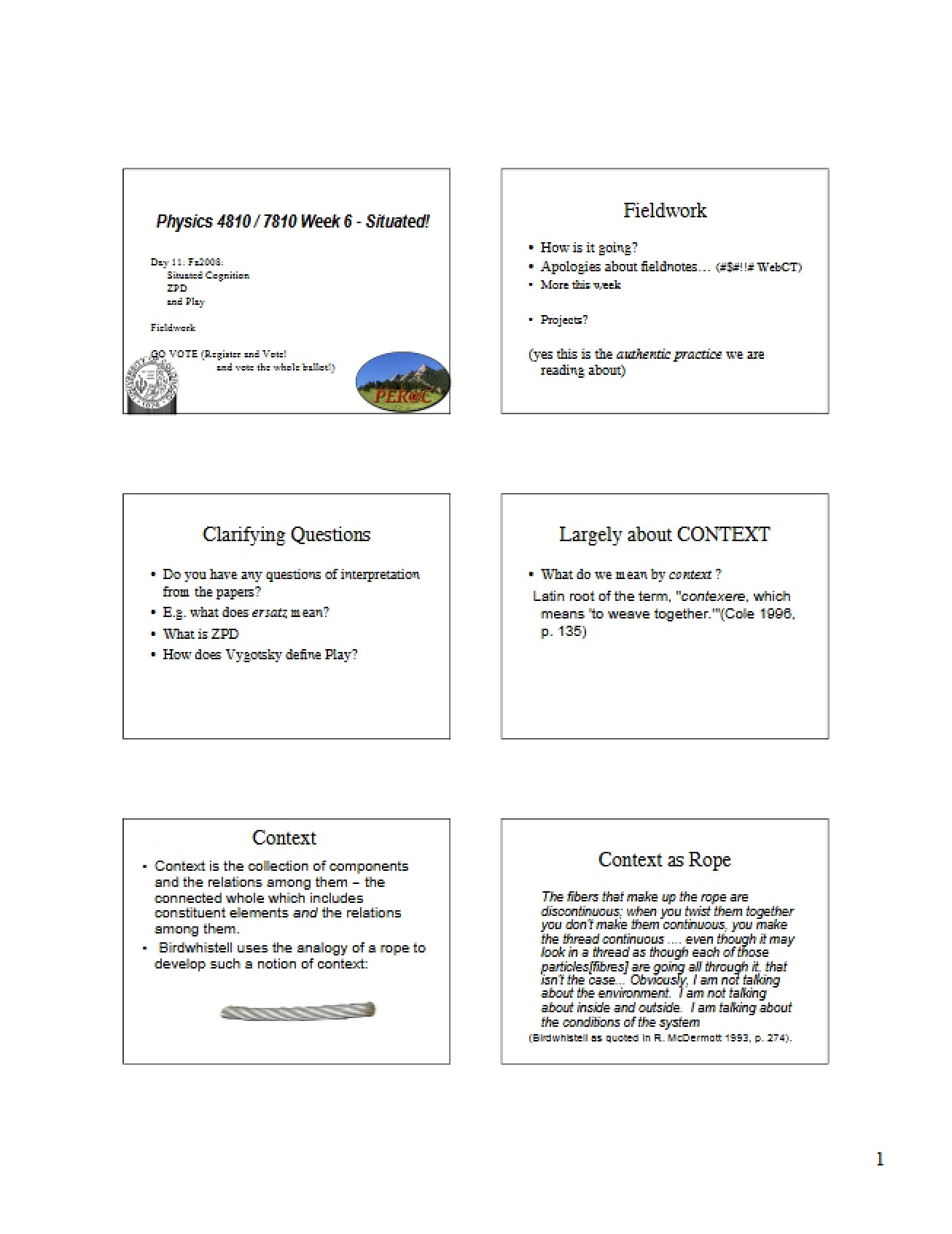 Special Topics Lecture Notes (Set 5)