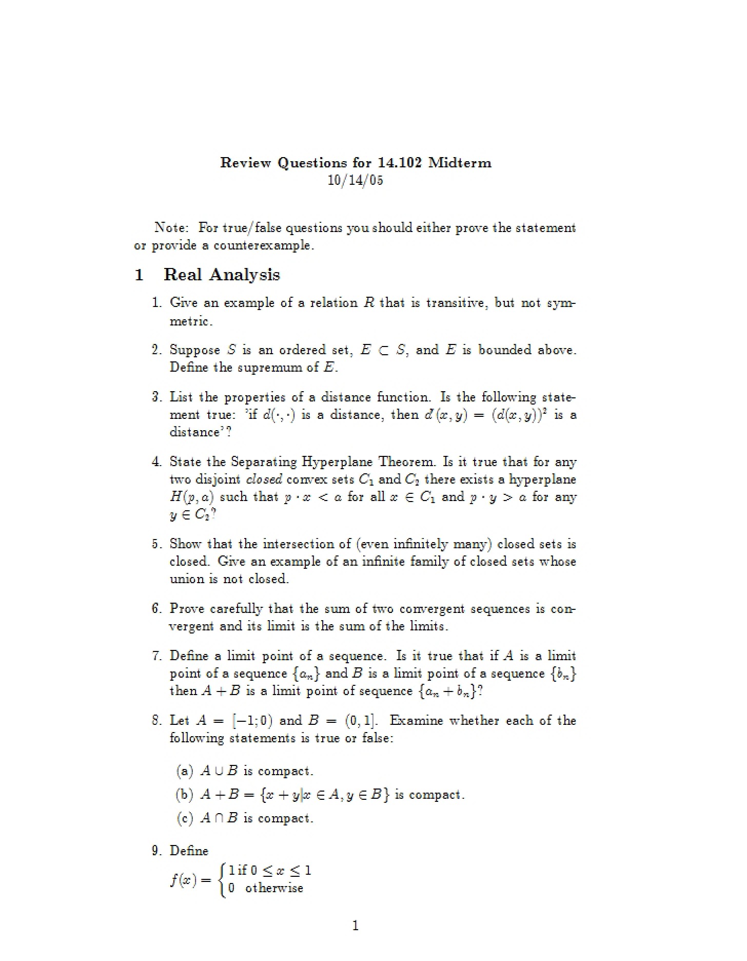 Midterm Review Queries