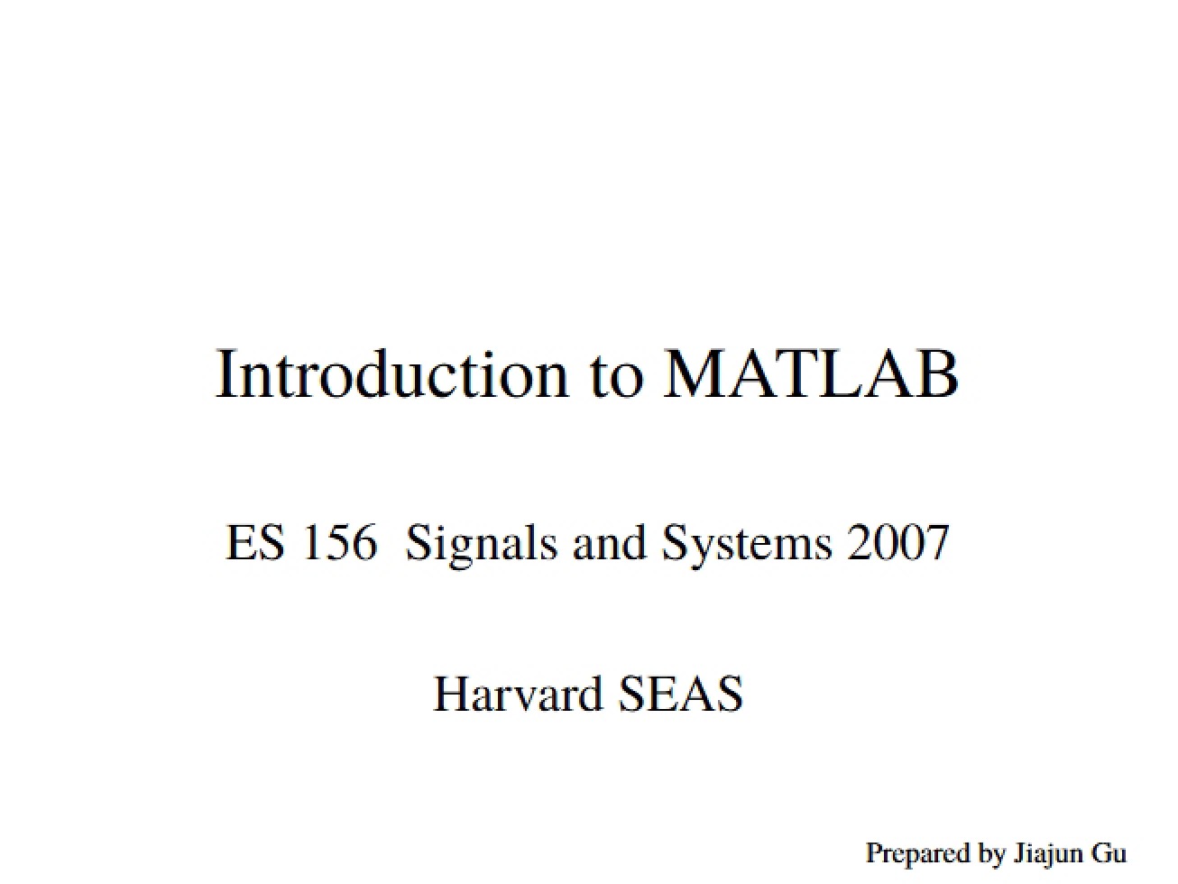 MATLAB Applications for Engineering