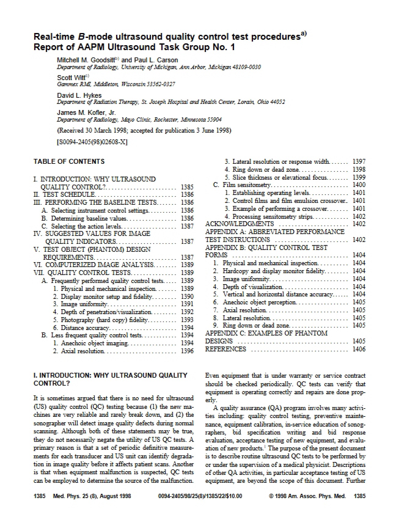 Image Quality Objective Measurements