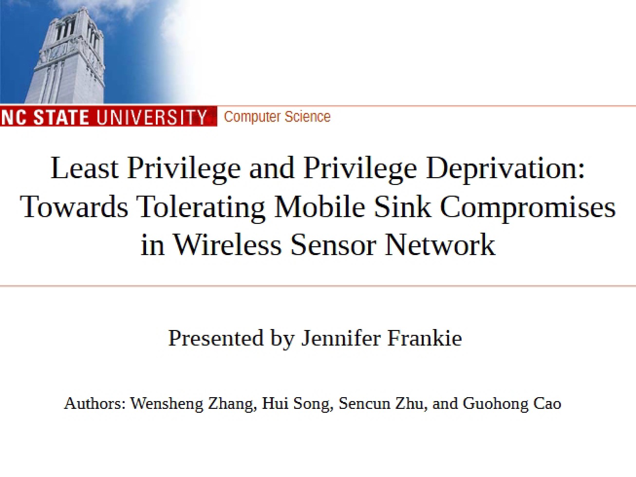 Wireless Sensor Networks Mobile Sink Compromise Tolerance