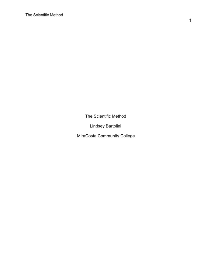 Method of Science