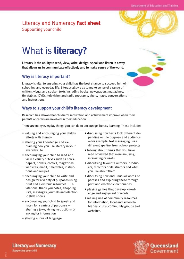 Literacy and Numeracy Development Support for Children