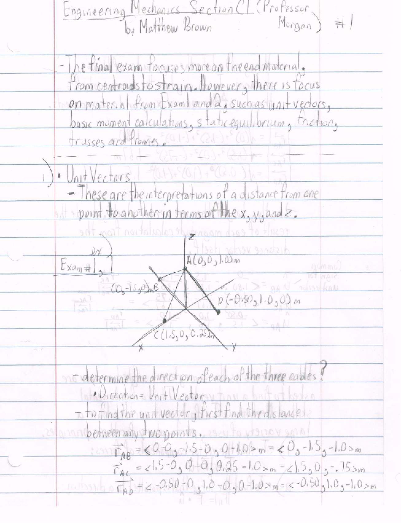 Section CI Engineering Mechanics I