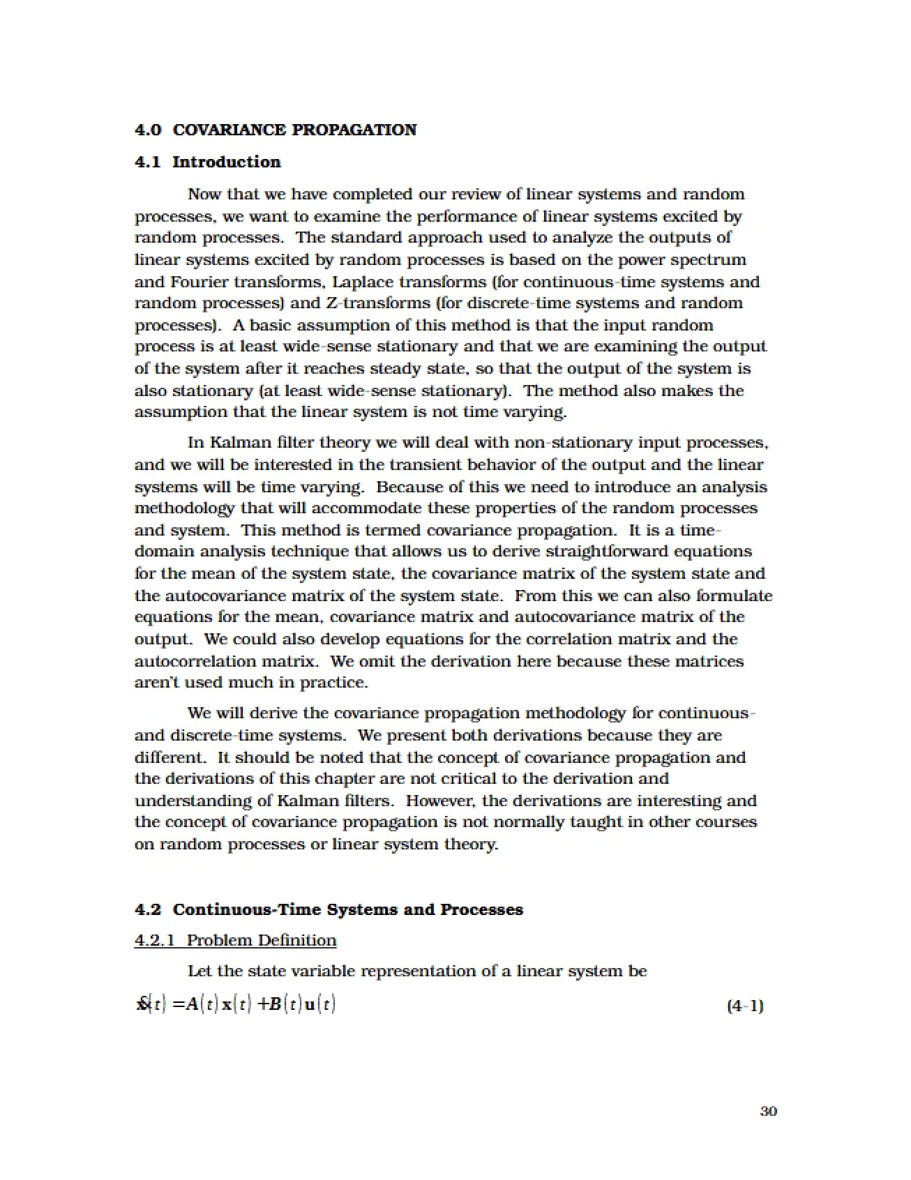 Propagation of Covariance