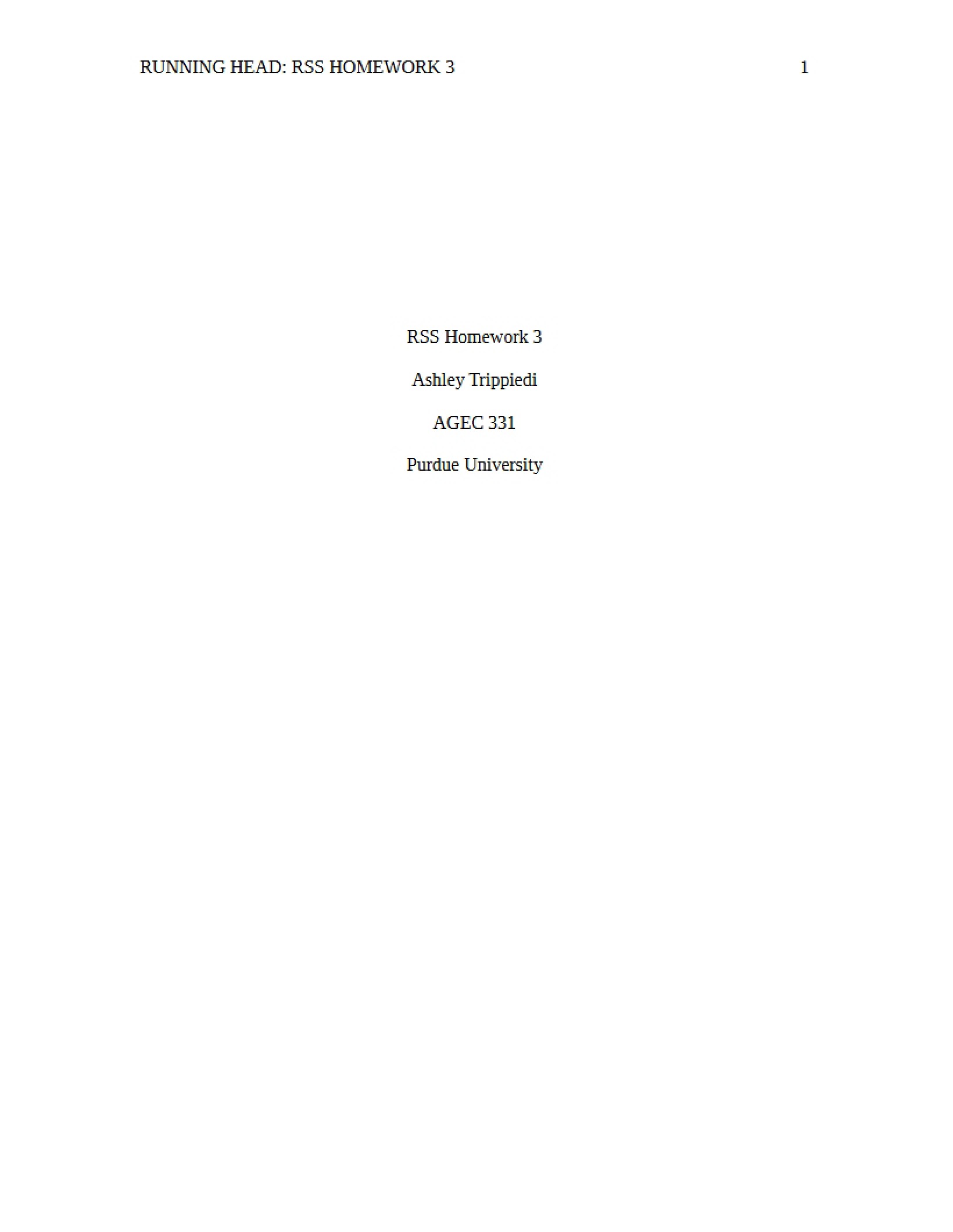 RSS Assignment Three