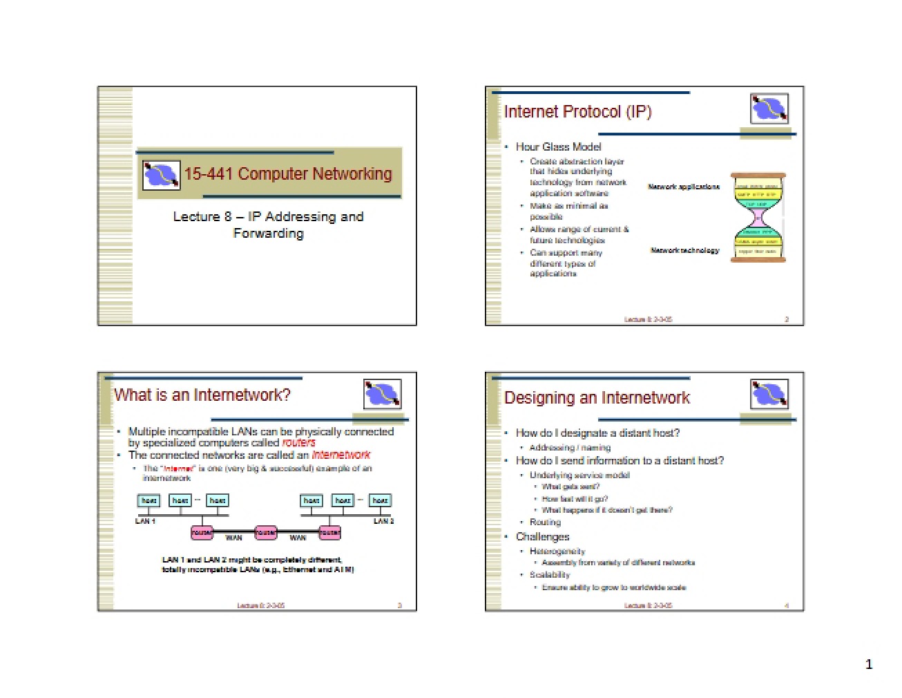Networking Lecture Segment Nov 24 - 09