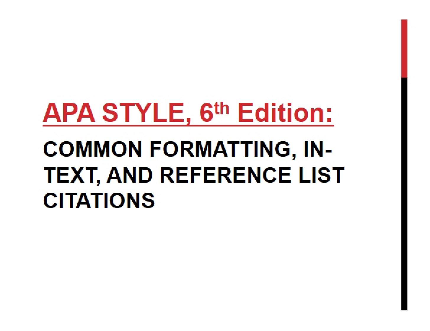 Complete Presentation on APA Style