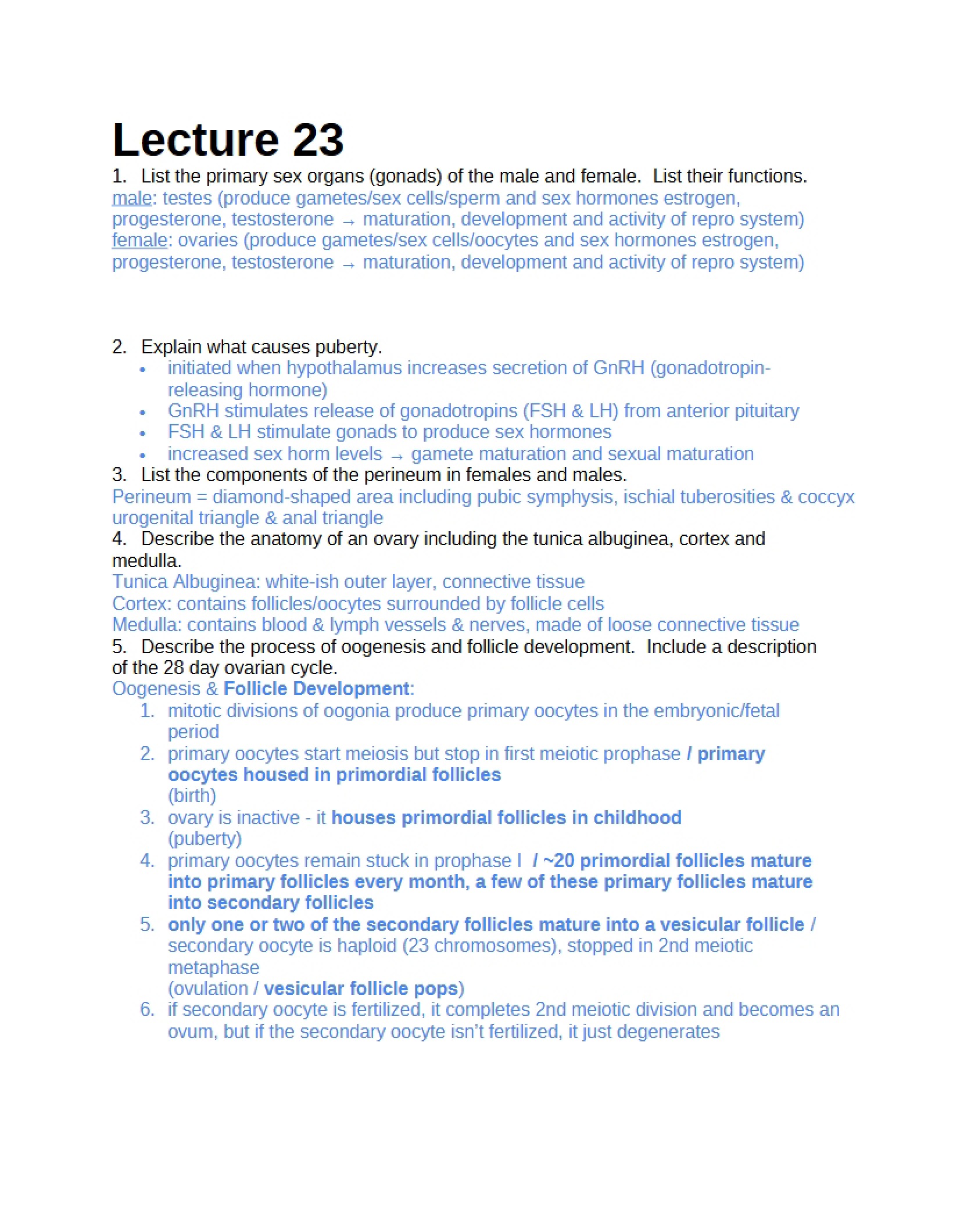 Lecture 23 Notes