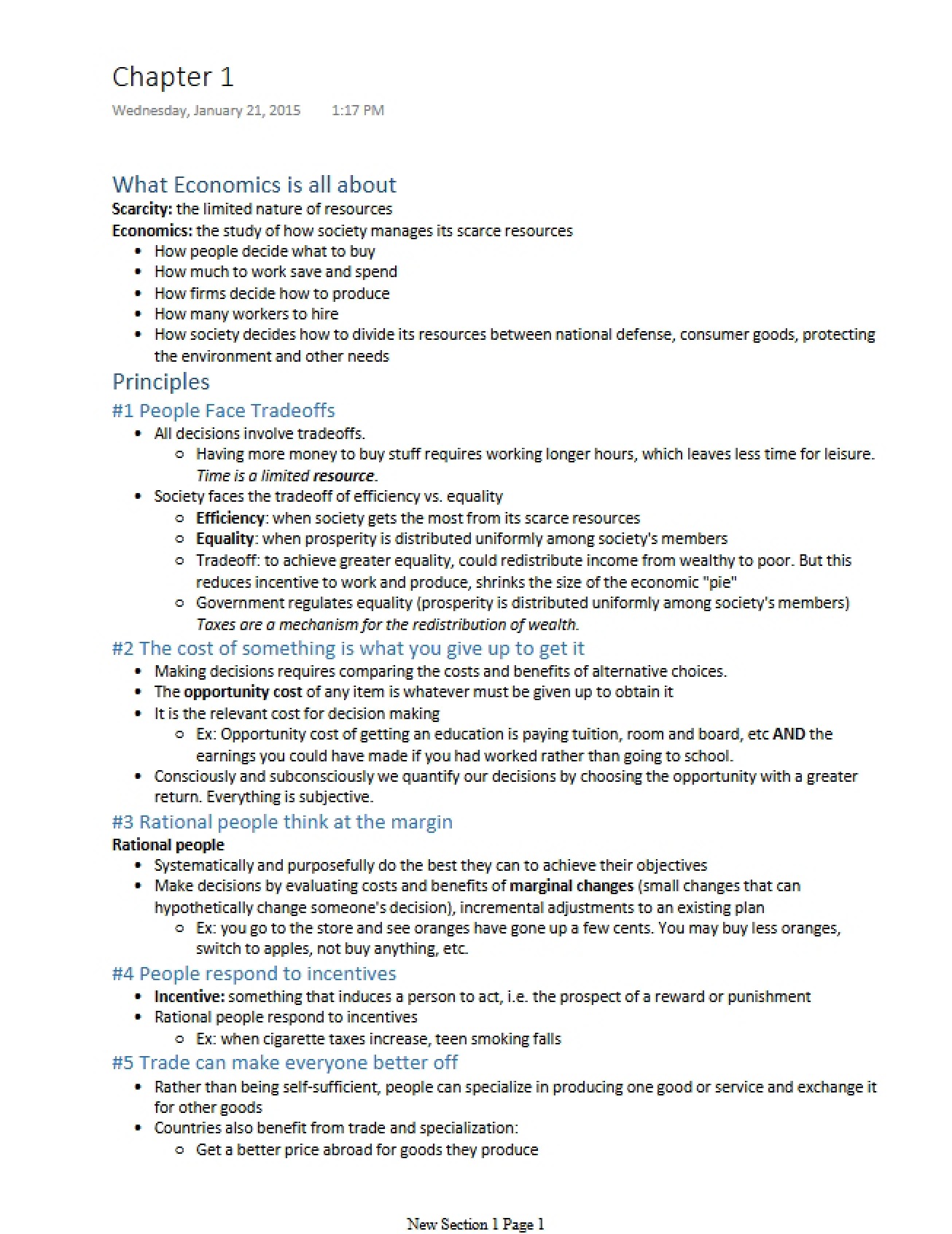 Economics Study Material