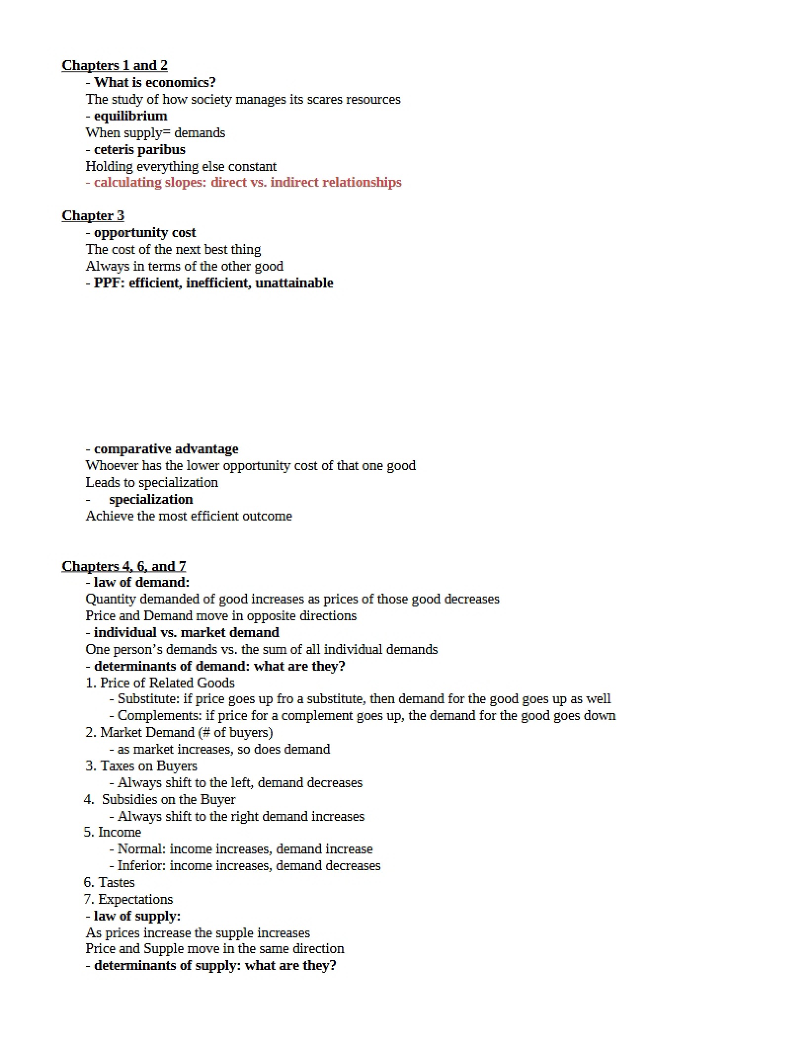 ECON 200 General Notes (1)