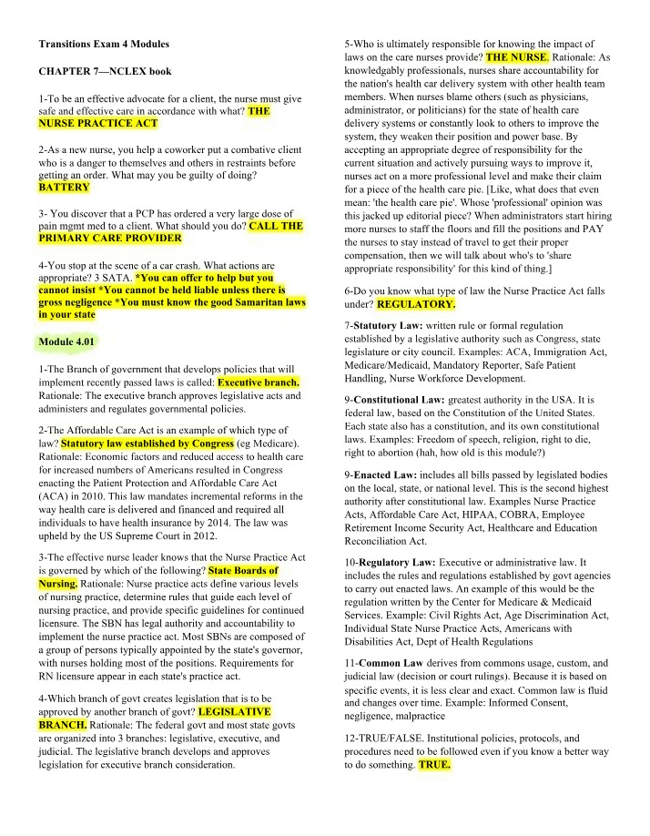 Impact of the Nurse Practice Act on Nursing