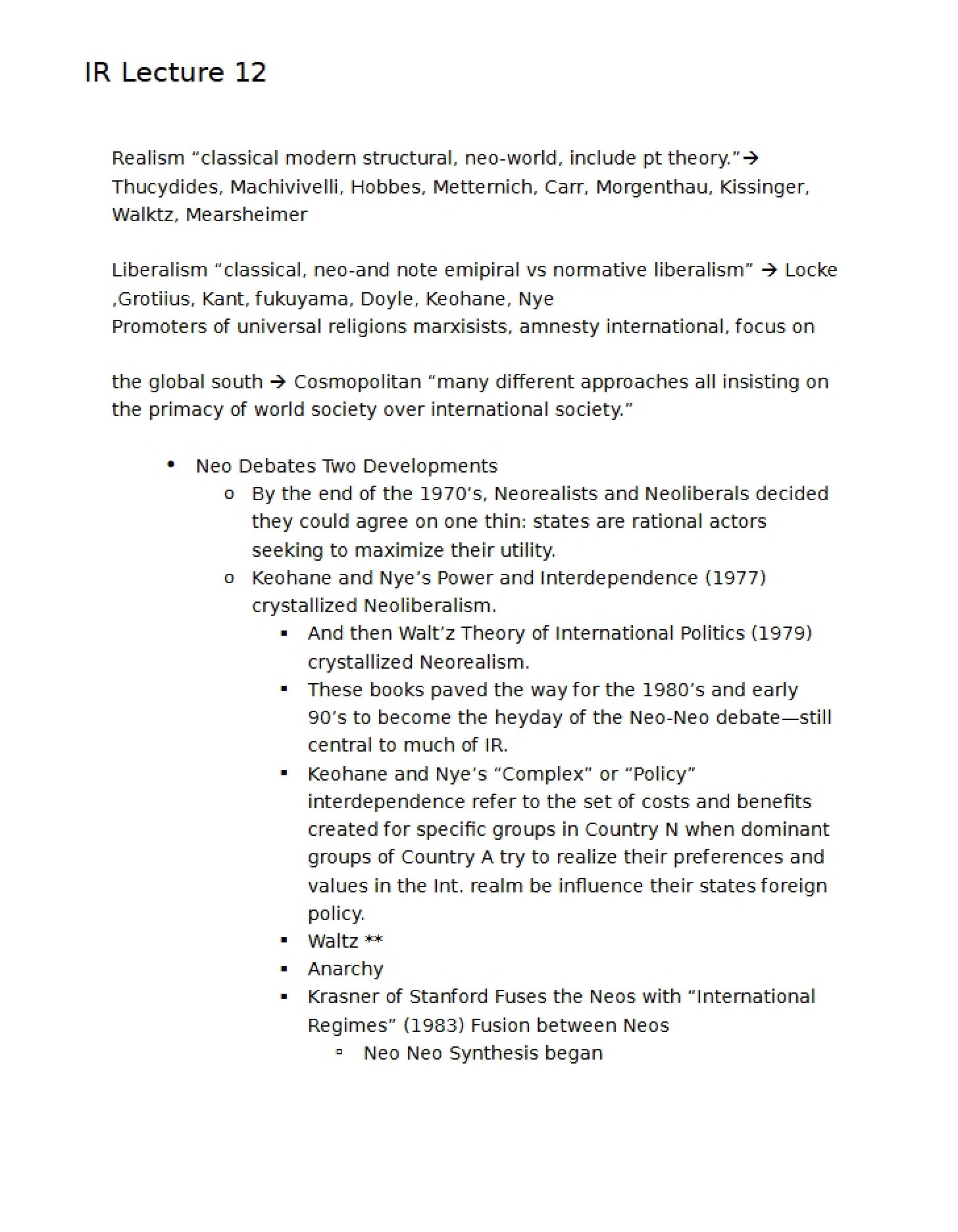 Lecture 12 Notes (IR)