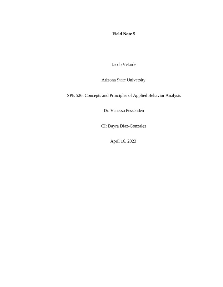 Stimulus Control in Applied Behavior Analysis