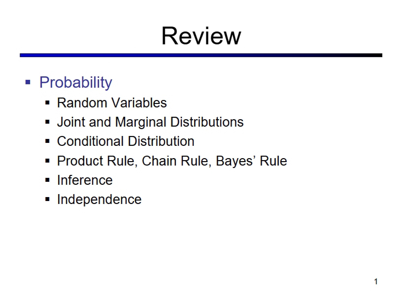 Probability Concepts