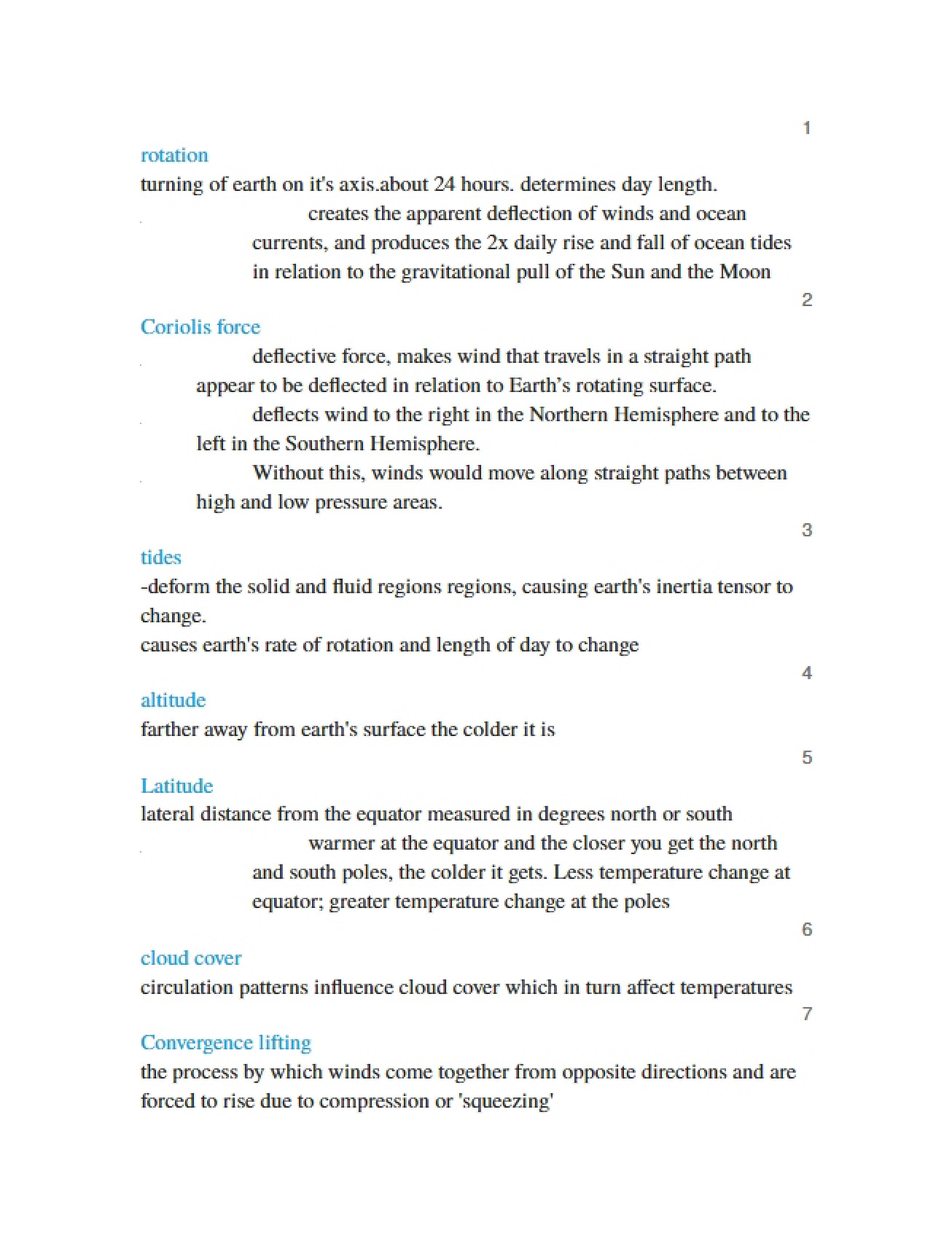 Final Study Guide for Geography