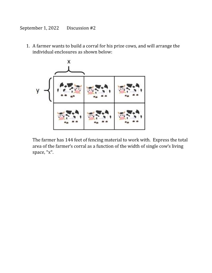Worksheet for Discussion 2