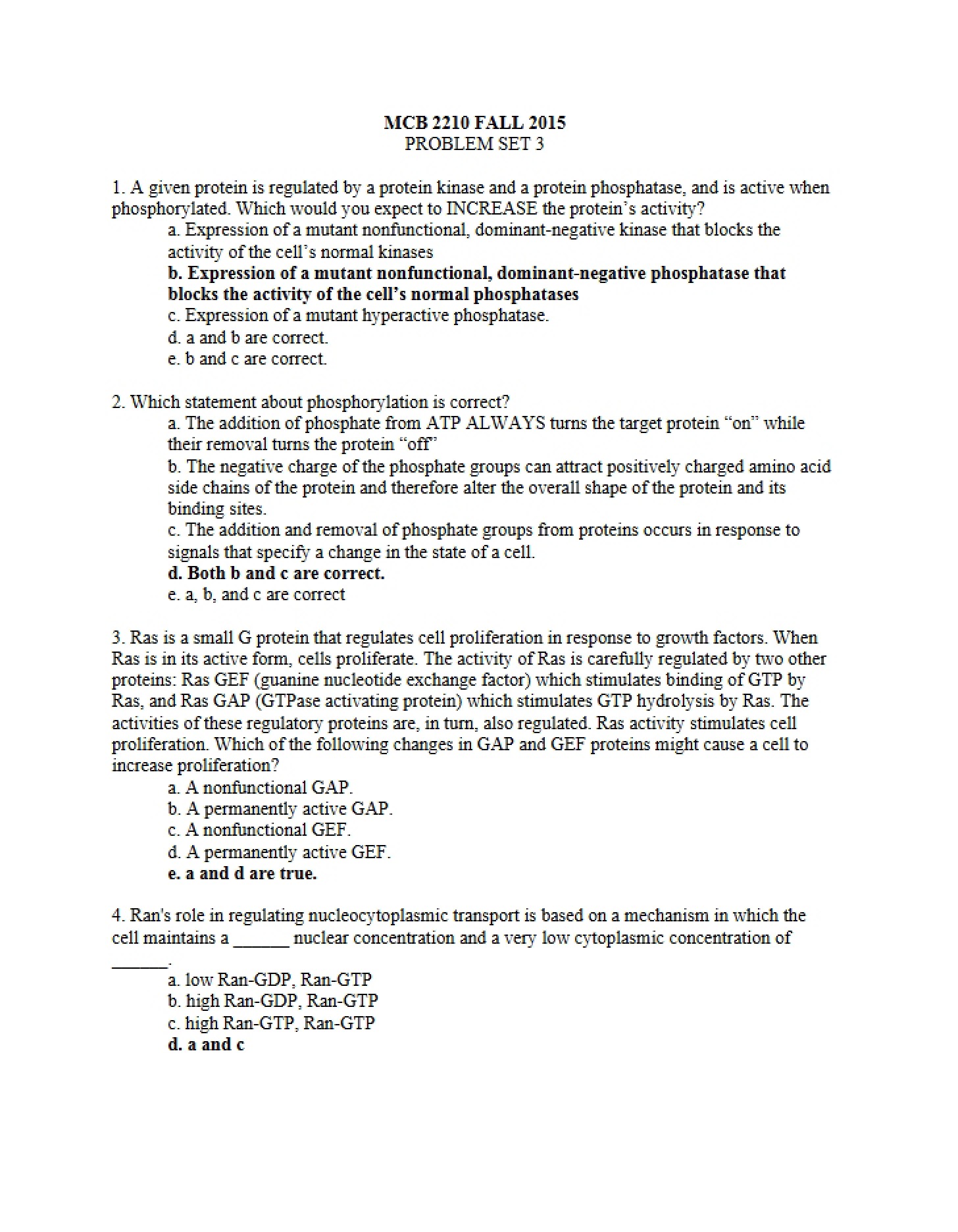 Key Set 3 Problems - 13 Pages