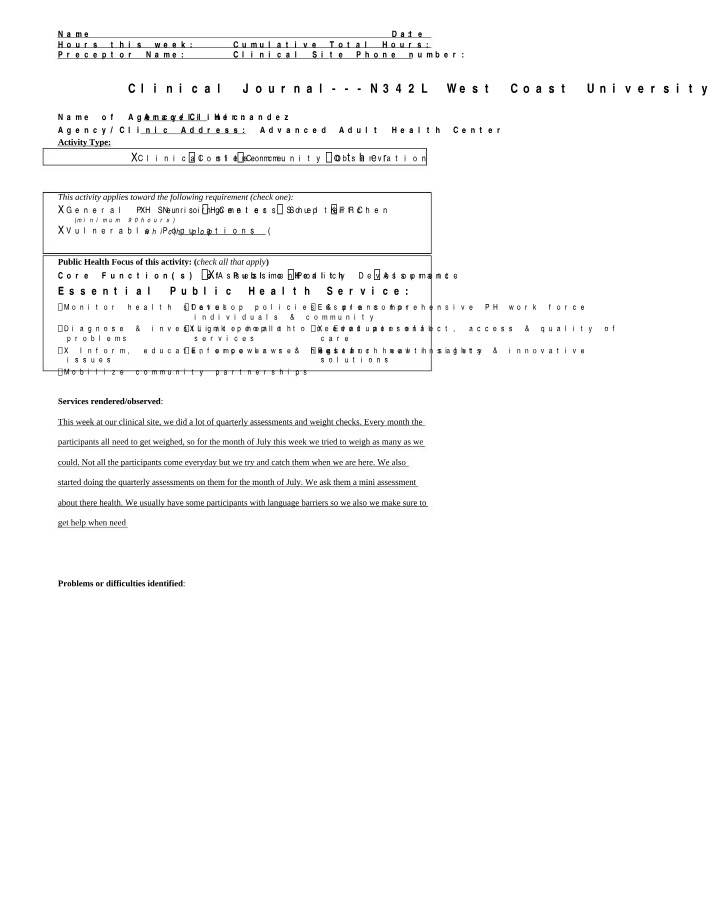 Clinical Journal for Community Health Nursing