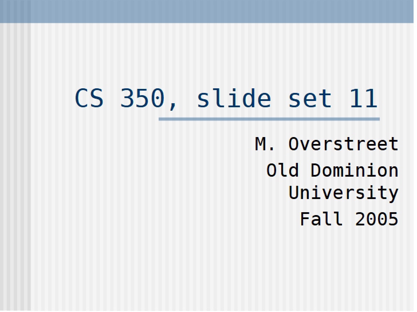 Lecture Notes - 18 Pages