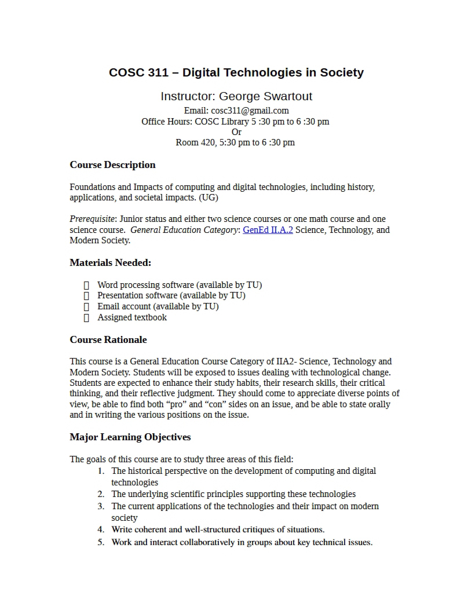 Digital Tech Society Syllabus