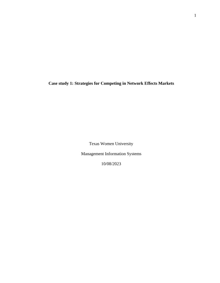 Strategies for Network Effects Markets