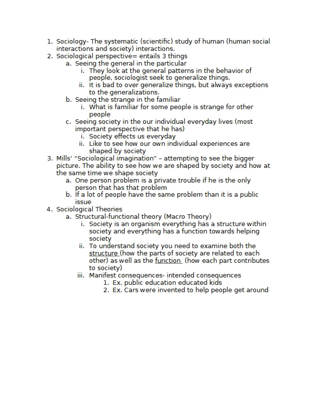Sociology Insights