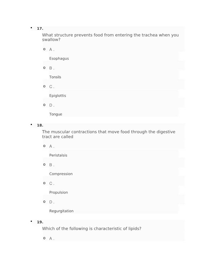 Digestive System - How the Epiglottis Prevents