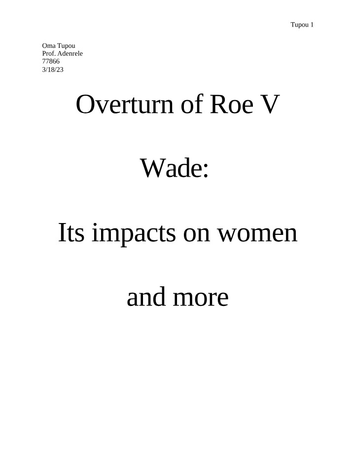 Speech on Abortion