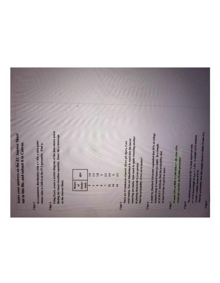 Probability and Statistics - Practice Problems