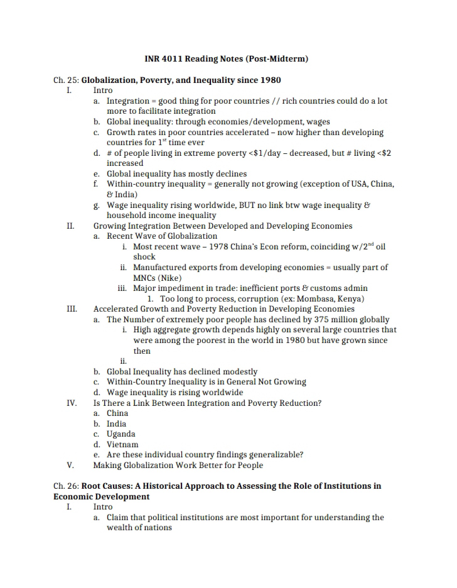 Post-1980 Inequality and Globalization Chapter 25