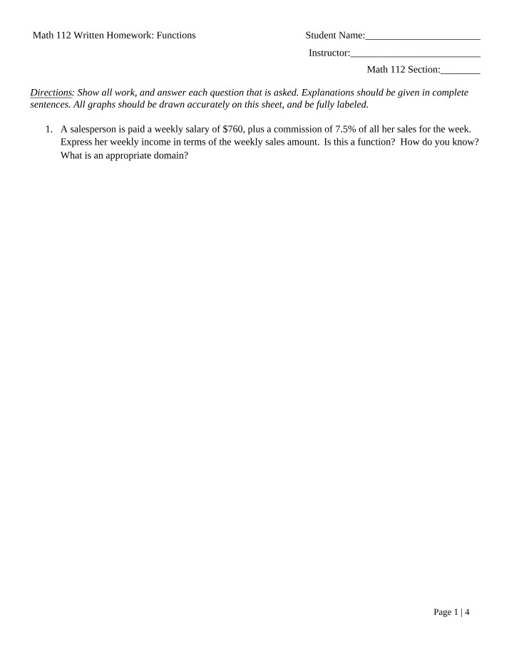 M112 Functions HW01 - Version D