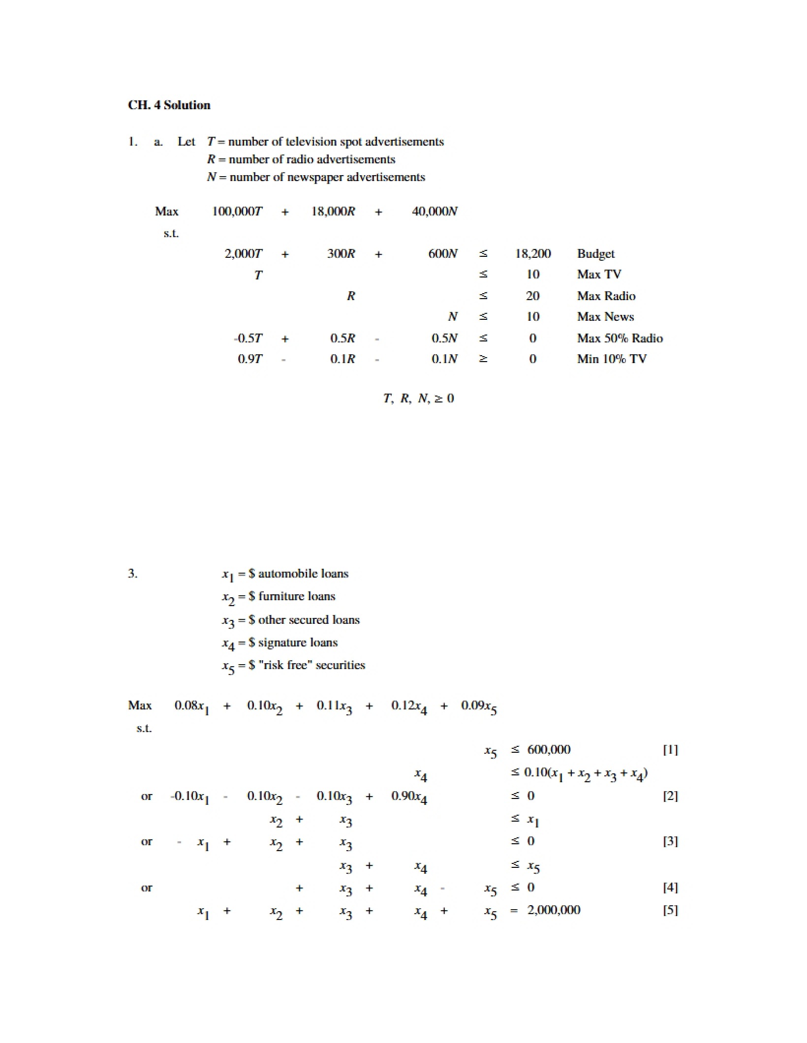 Chapter 4 Solutions