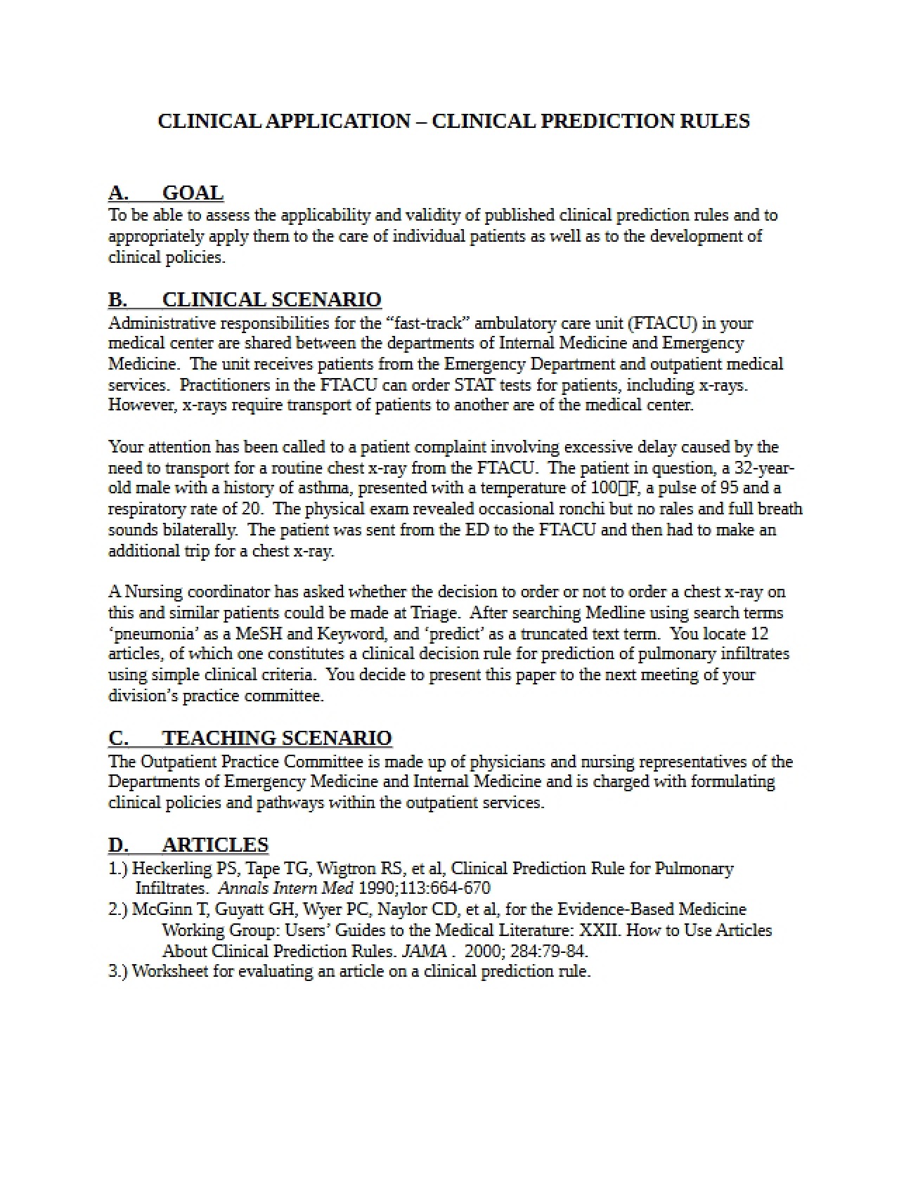 CDR Clinical Application