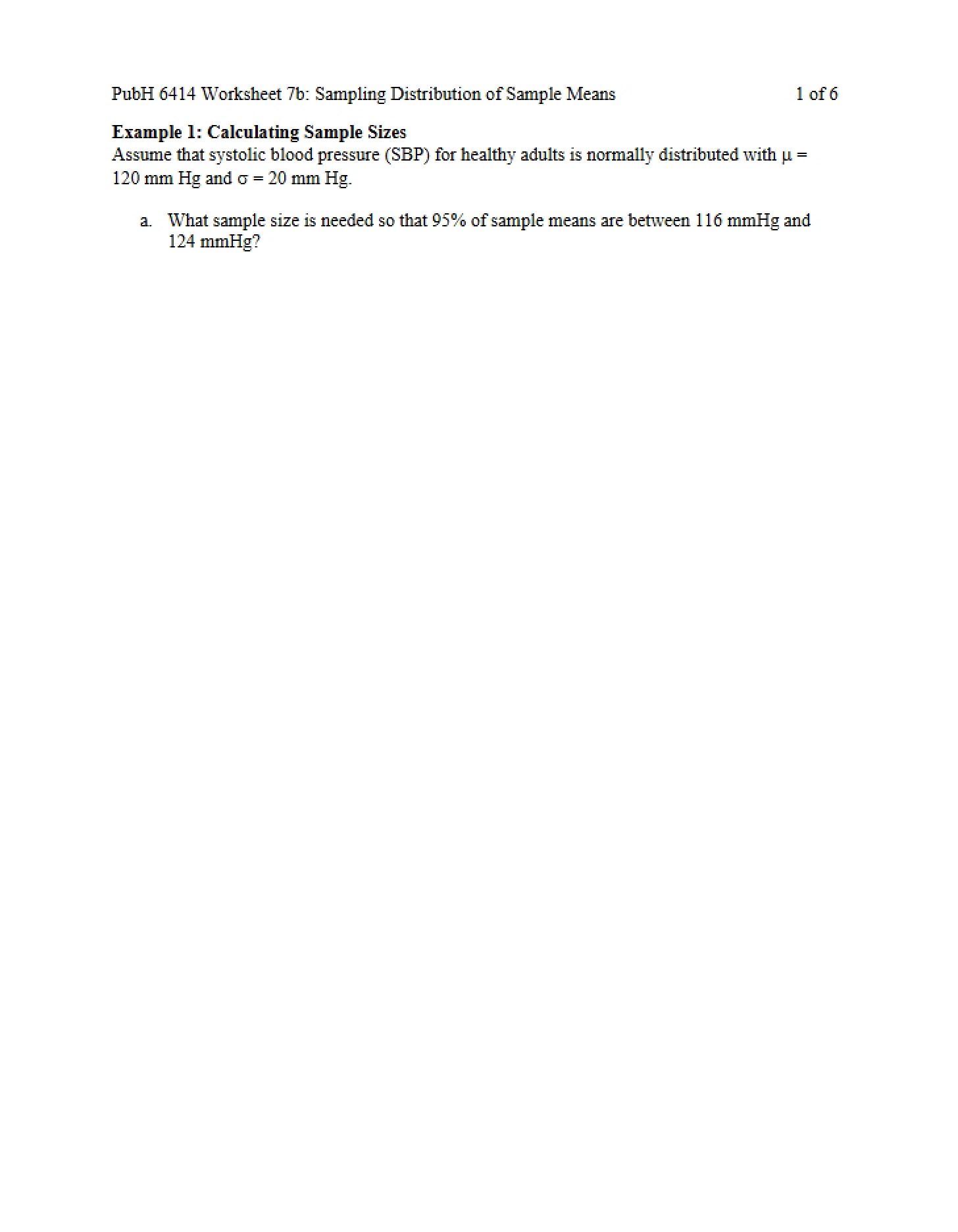 Activity Sheet
