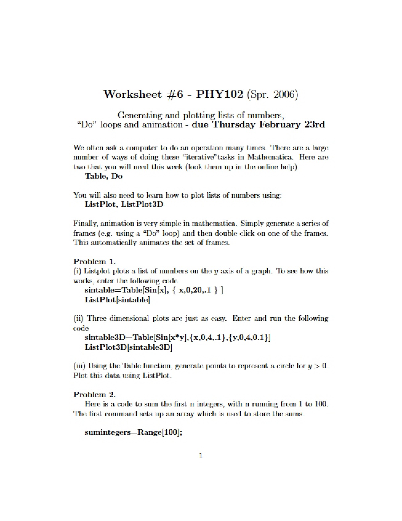 Worksheet 06
